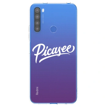 Picasee silikonový průhledný obal pro Xiaomi Redmi Note 8T - Picasee - old logo - white