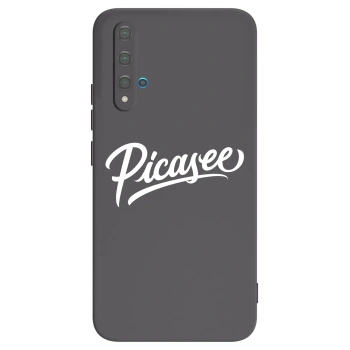 Picasee silikonový černý obal pro Huawei Nova 5T - Picasee - old logo - white