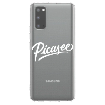 Picasee silikonový průhledný obal pro Samsung Galaxy S20 G980F - Picasee - old logo - white