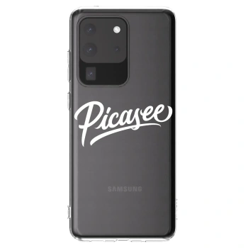 Picasee silikonový průhledný obal pro Samsung Galaxy S20 Ultra 5G G988F - Picasee - old logo - white