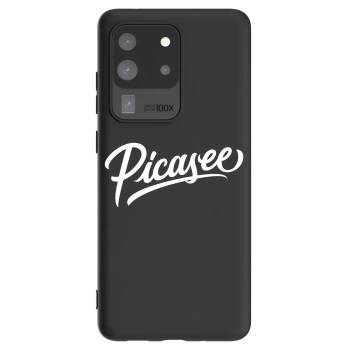 Picasee silikonový černý obal pro Samsung Galaxy S20 Ultra 5G G988F - Picasee - old logo - white