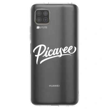 Picasee silikonový průhledný obal pro Huawei P40 Lite - Picasee - old logo - white