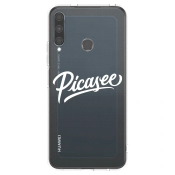 Picasee silikonový průhledný obal pro Huawei P40 Lite E - Picasee - old logo - white
