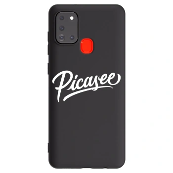 Picasee silikonový černý obal pro Samsung Galaxy A21s - Picasee - old logo - white