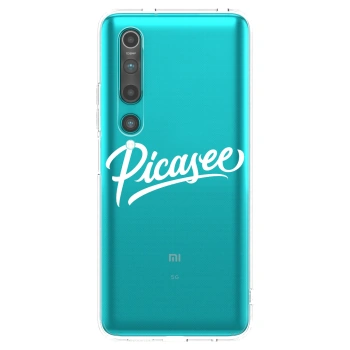 Picasee silikonový průhledný obal pro Xiaomi Mi 10 - Picasee - old logo - white
