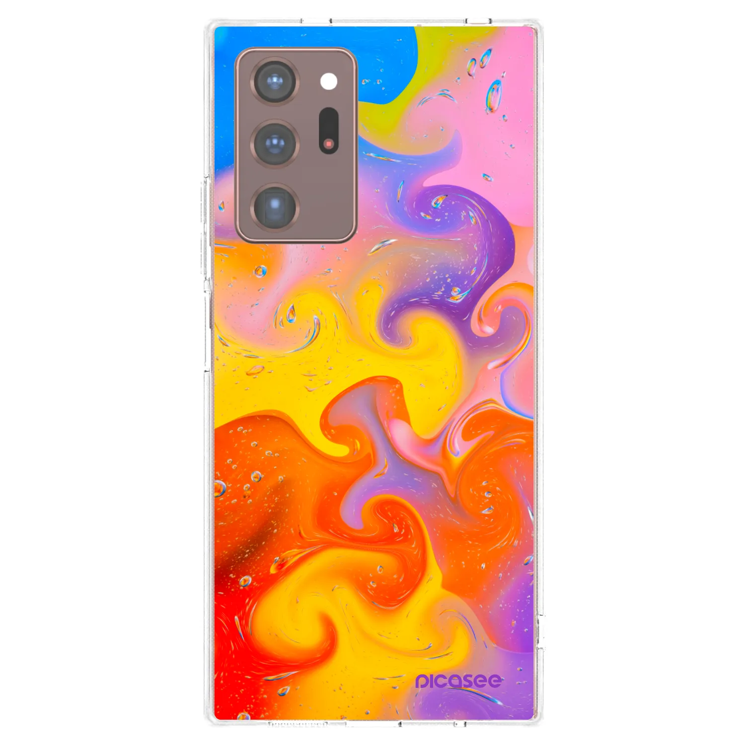 Picasee silikonový průhledný obal pro Samsung Galaxy Note 20 Ultra - Bubbles