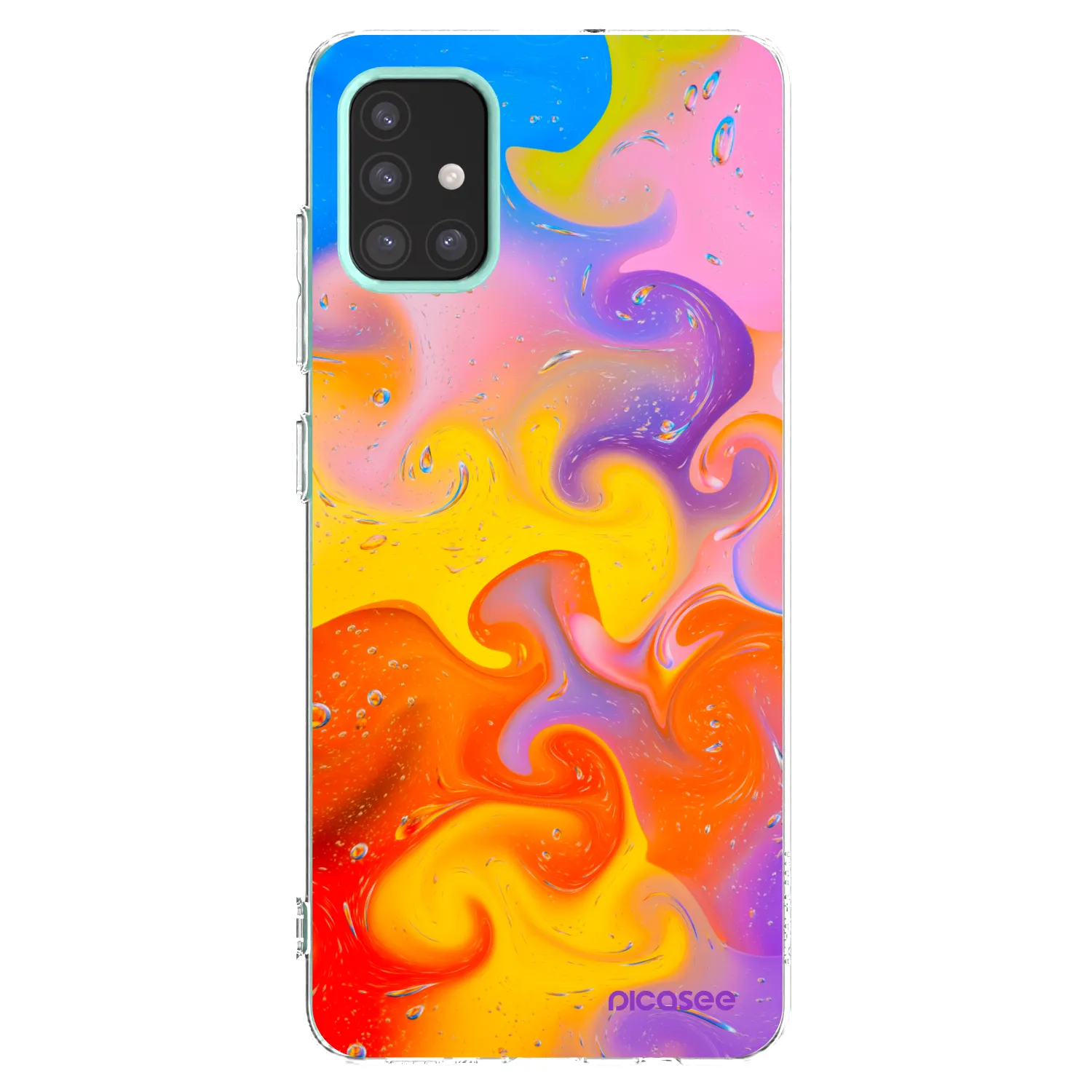 Picasee silikonový průhledný obal pro Samsung Galaxy M31s - Bubbles