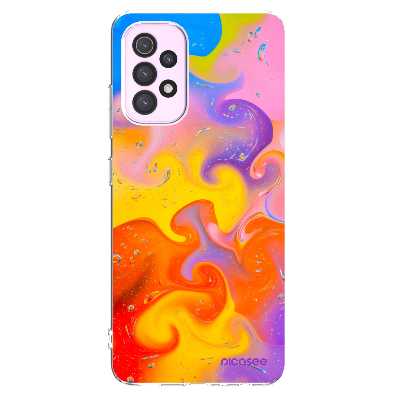Picasee silikonový průhledný obal pro Samsung Galaxy A32 5G A326B - Bubbles