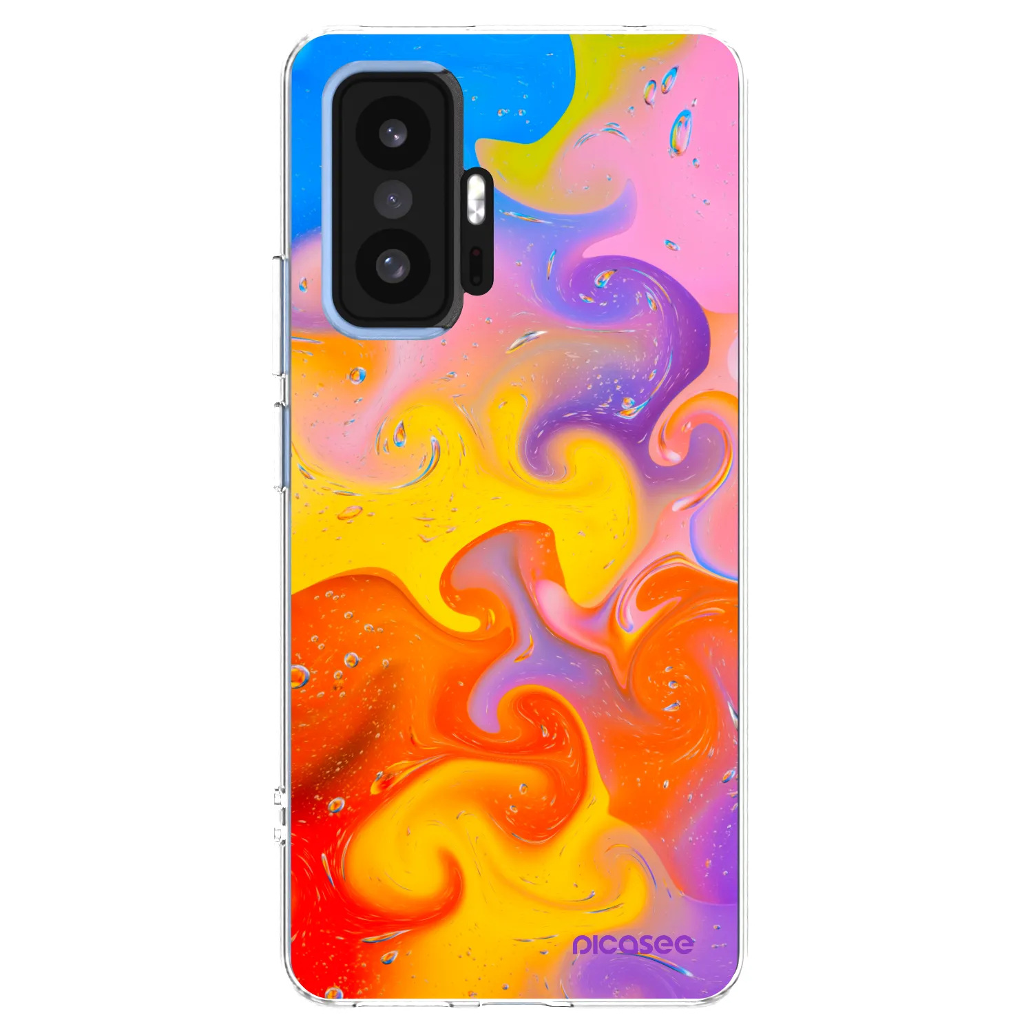 Picasee silikonový průhledný obal pro Xiaomi 11T - Bubbles