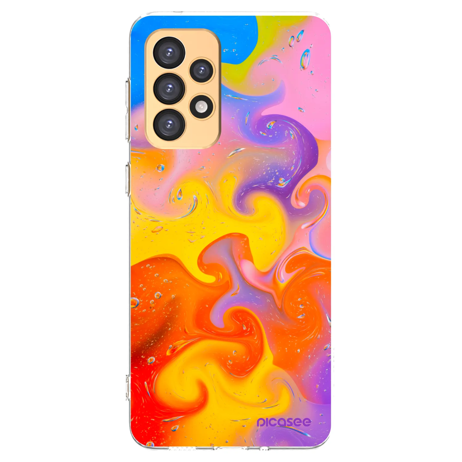 Picasee silikonový průhledný obal pro Samsung Galaxy A33 5G A336 - Bubbles