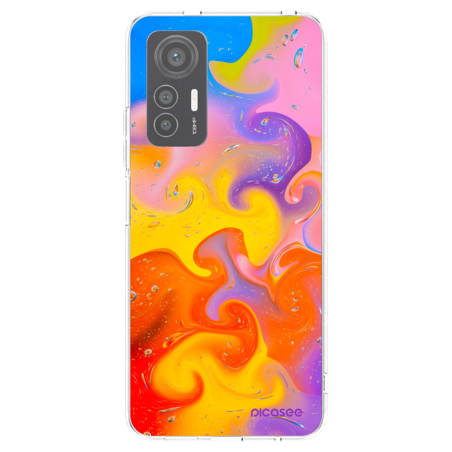 Picasee silikonový průhledný obal pro Xiaomi 12 Lite - Bubbles