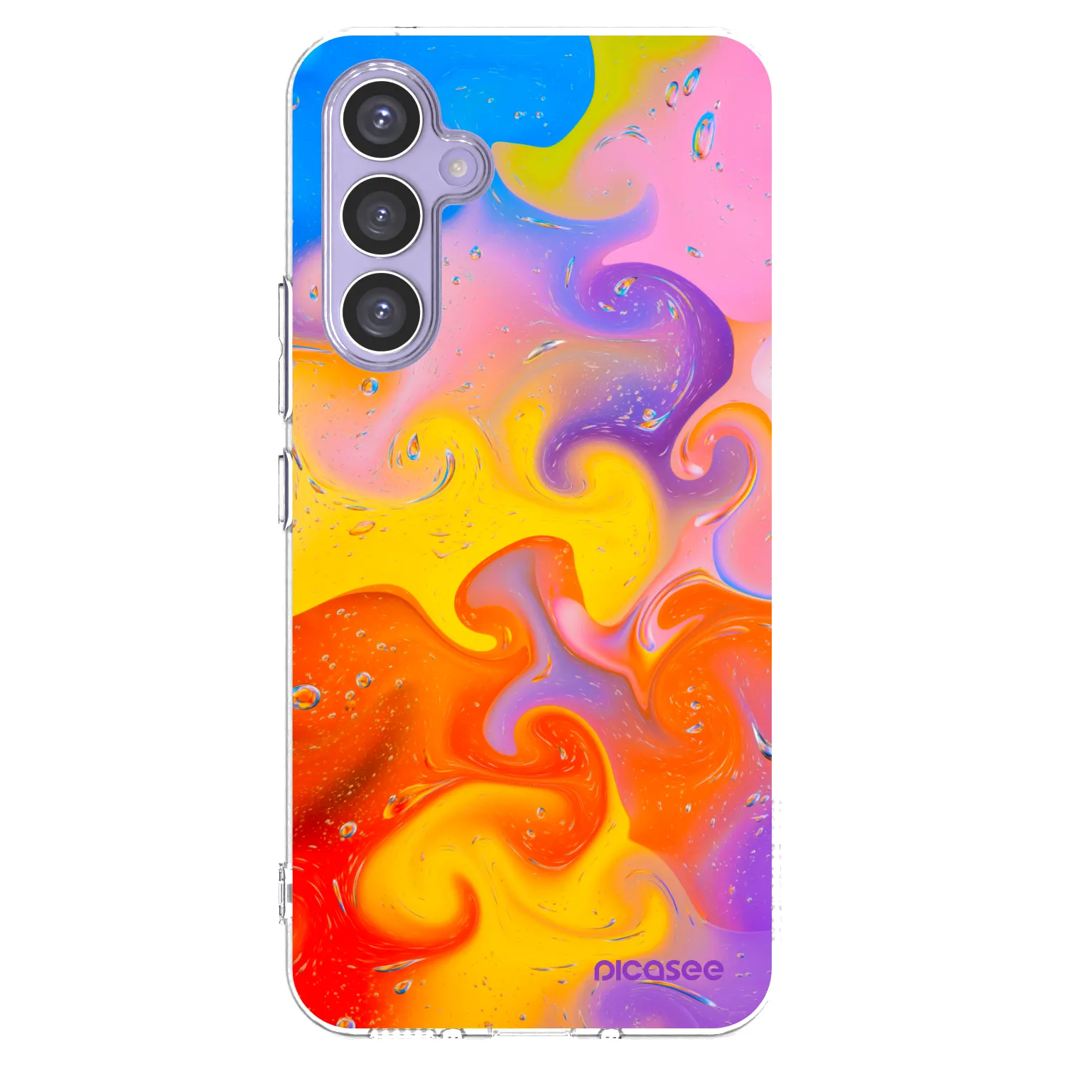 Picasee silikonový průhledný obal pro Samsung Galaxy A54 5G A546B - Bubbles