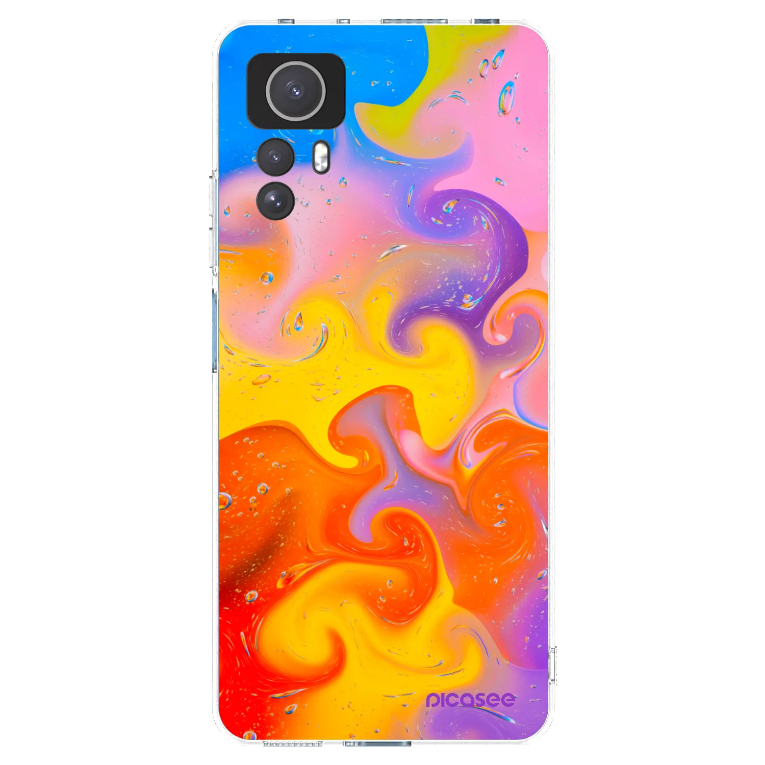Picasee silikonový průhledný obal pro Xiaomi Redmi Note 12S - Bubbles