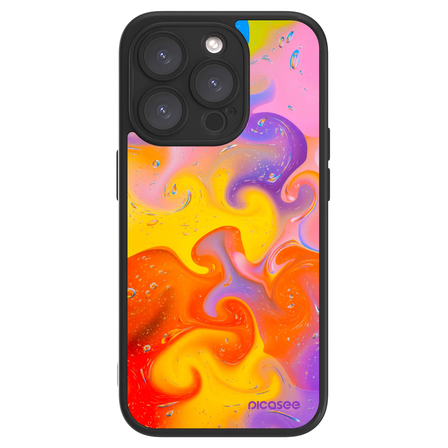 Picasee ULTIMATE CASE MagSafe pro Apple iPhone 15 Pro - Bubbles