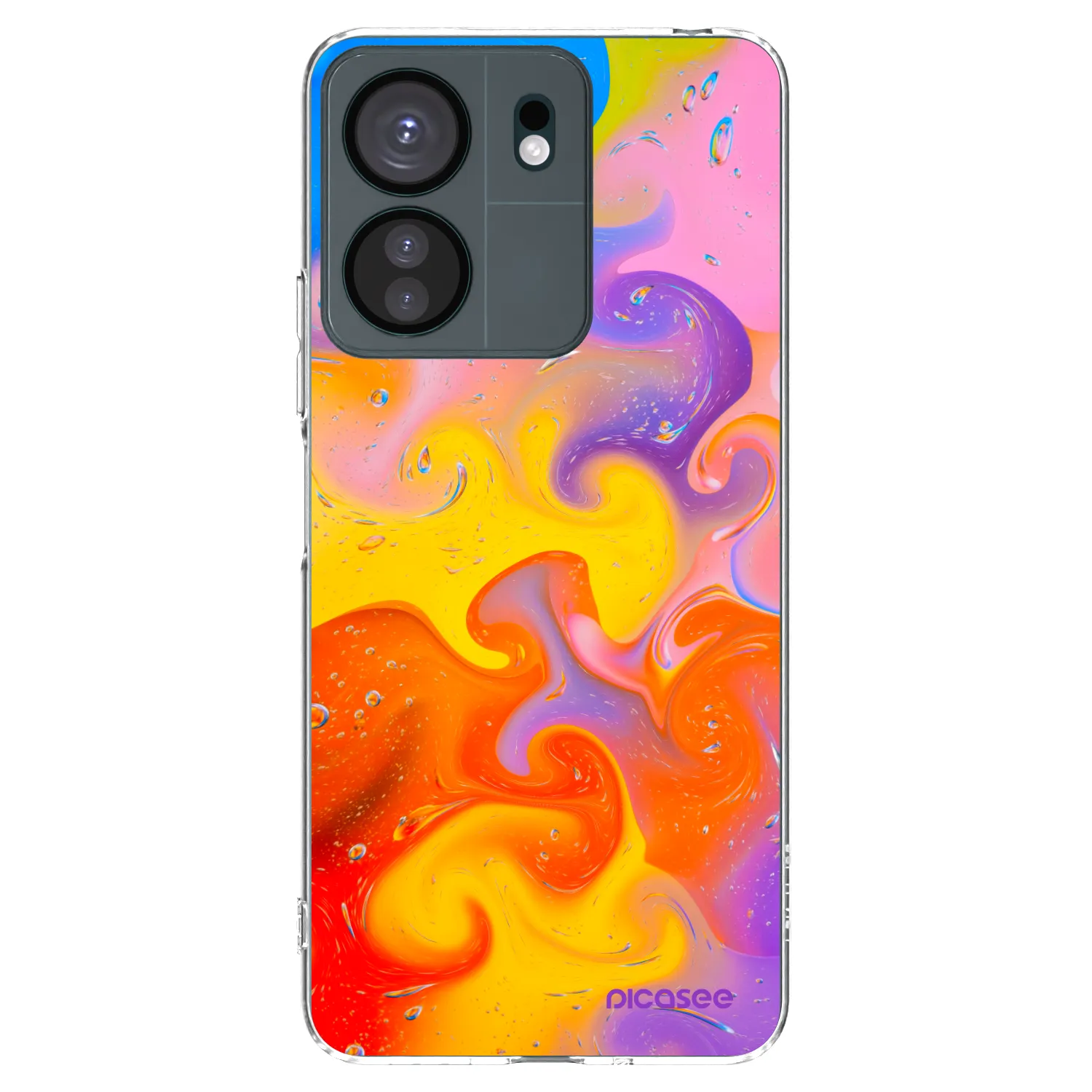 Picasee silikonový průhledný obal pro Xiaomi Redmi 13C 4G - Bubbles