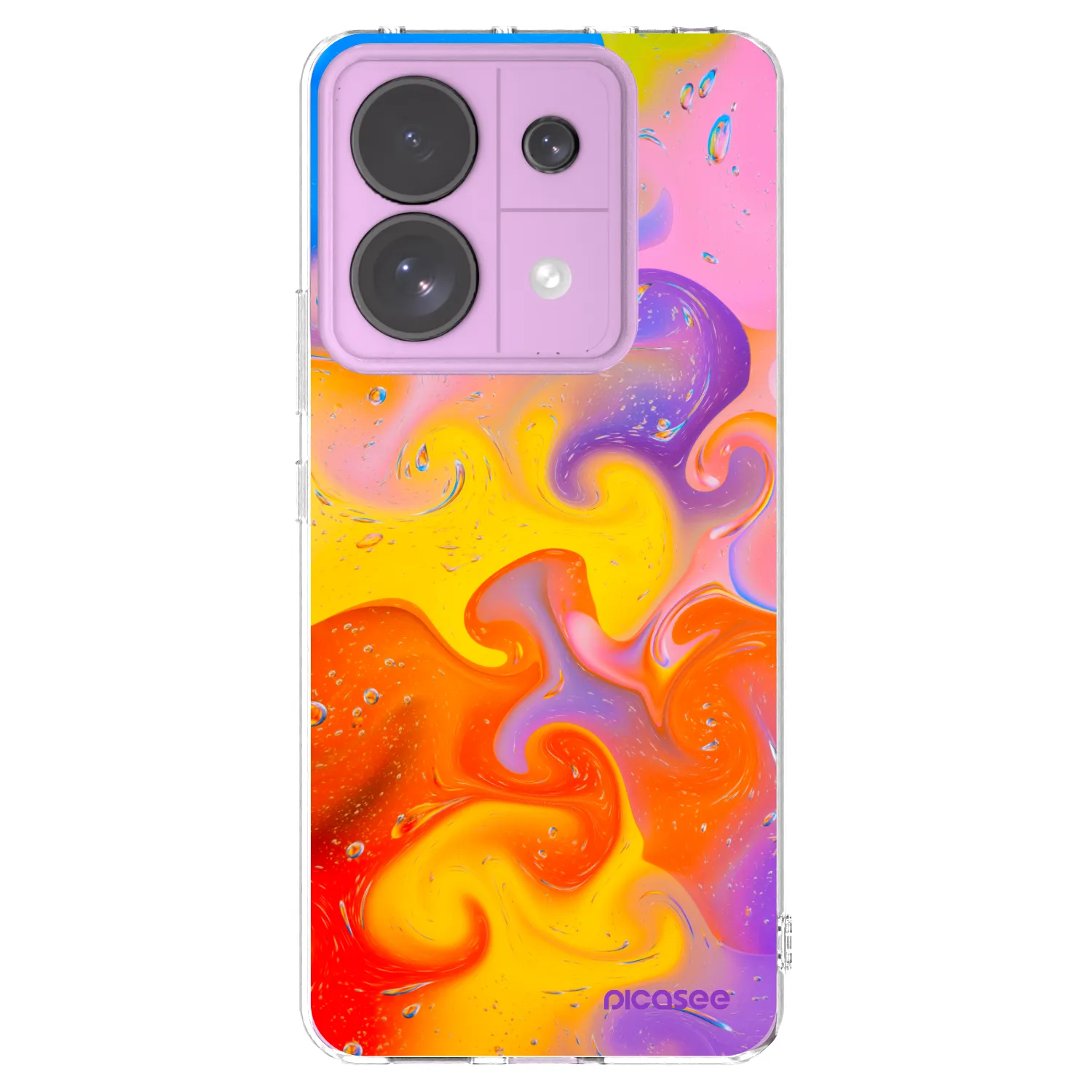 Picasee silikonový průhledný obal pro Xiaomi Redmi Note 13 Pro 5G - Bubbles
