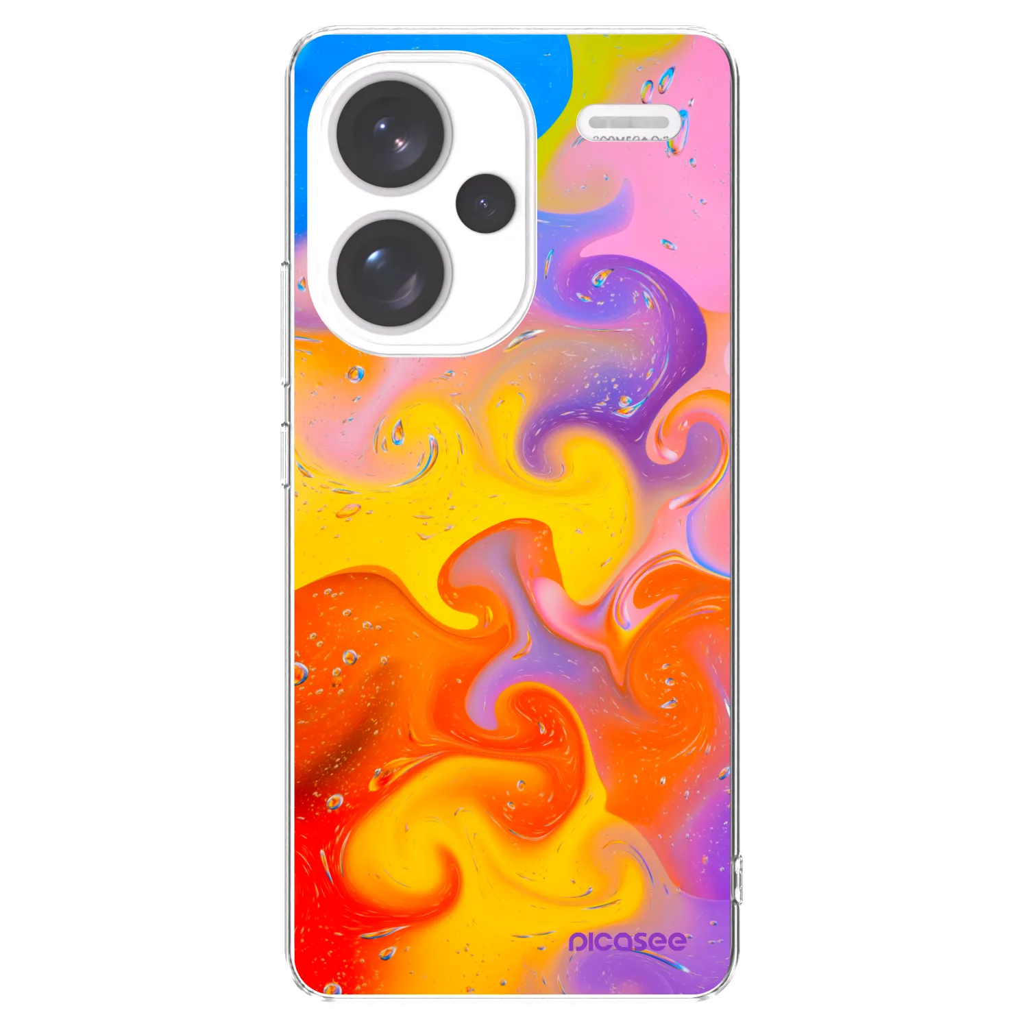 Picasee silikonový průhledný obal pro Xiaomi Redmi Note 13 Pro+ 5G - Bubbles