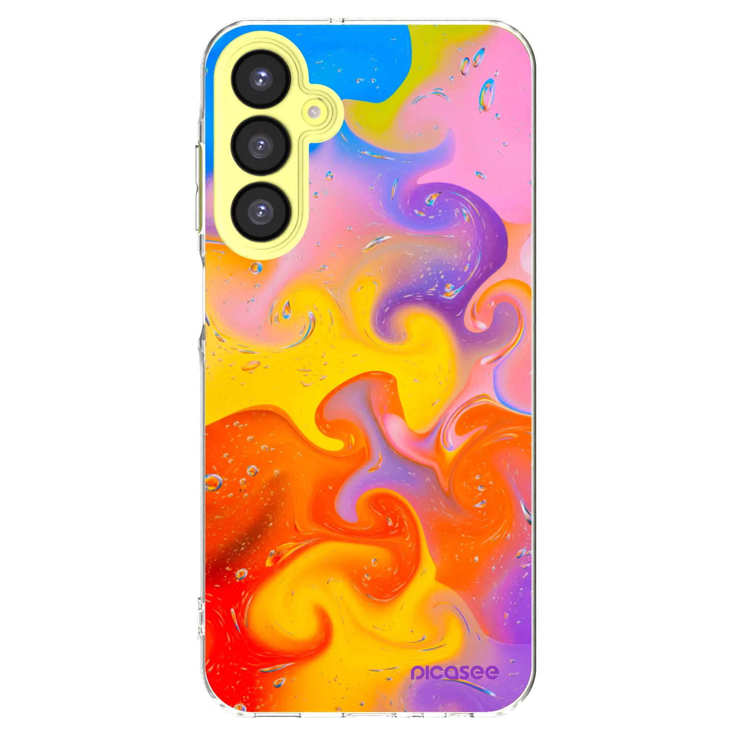 Picasee silikonový průhledný obal pro Samsung Galaxy A25 A256B 5G - Bubbles