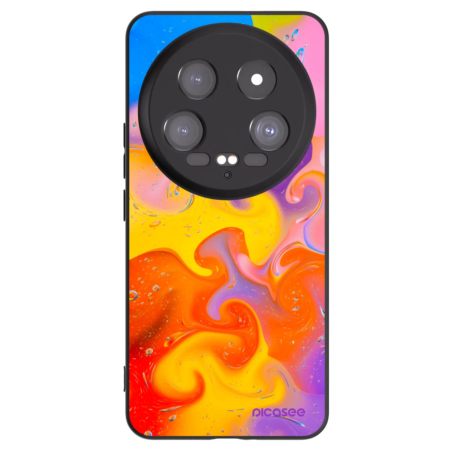 Picasee silikonový černý obal pro Xiaomi 14 Ultra - Bubbles