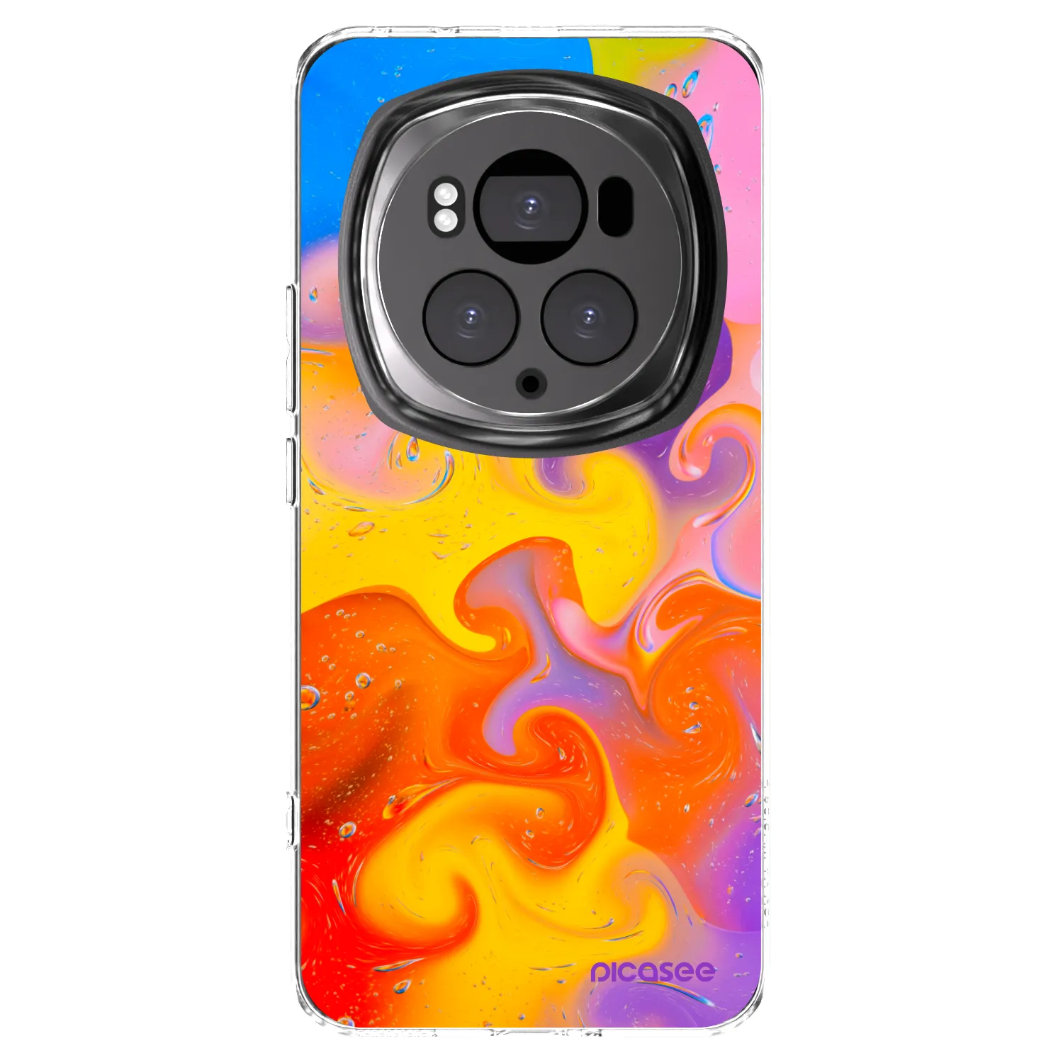 Picasee silikonový průhledný obal pro Honor Magic6 Pro - Bubbles