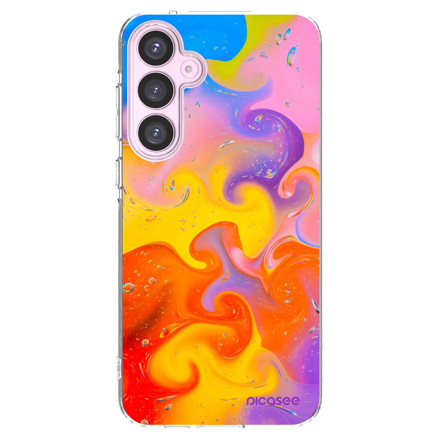 Picasee silikonový průhledný obal pro Samsung Galaxy A55 5G A556B - Bubbles