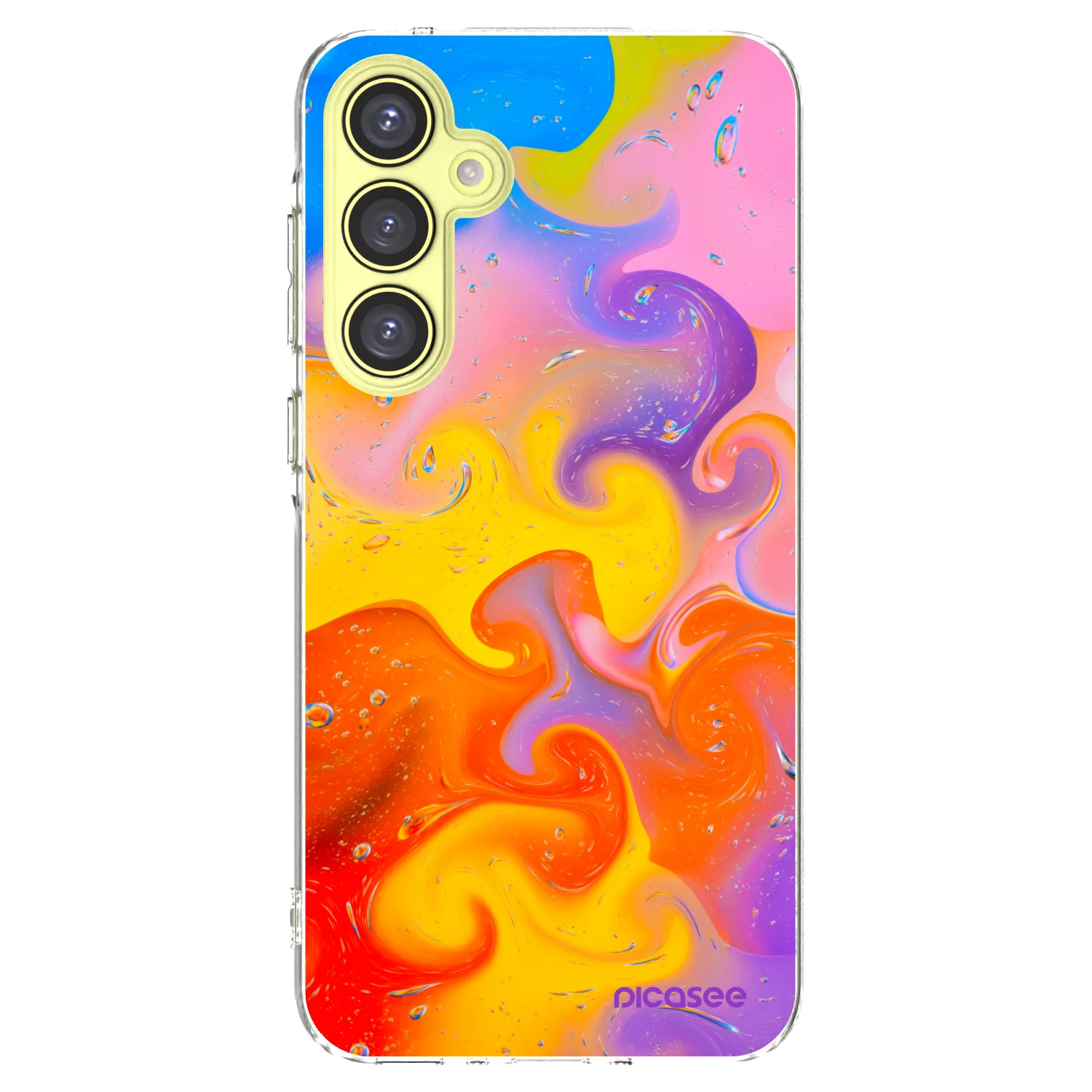 Picasee silikonový průhledný obal pro Samsung Galaxy A35 5G A356B - Bubbles