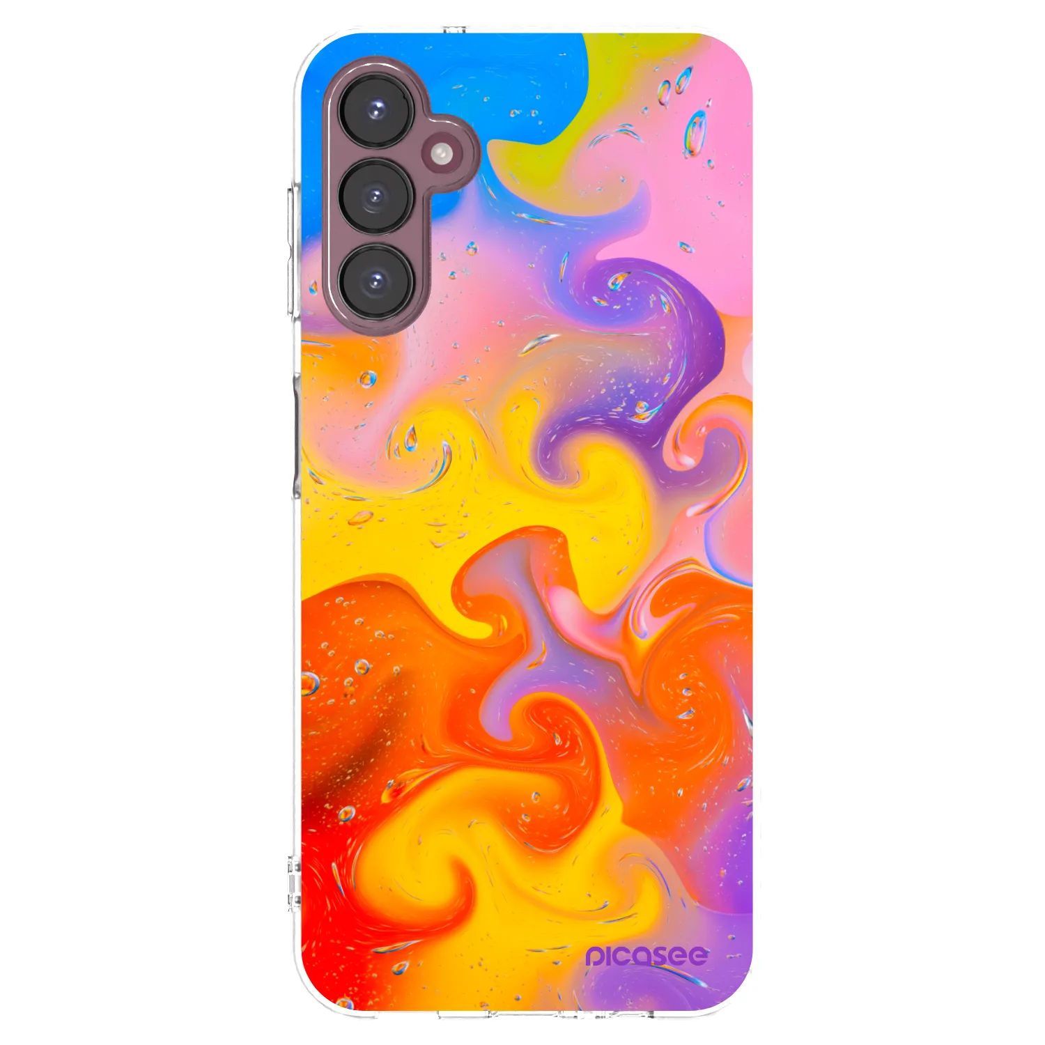 Picasee silikonový průhledný obal pro Samsung Galaxy A05s A057G - Bubbles