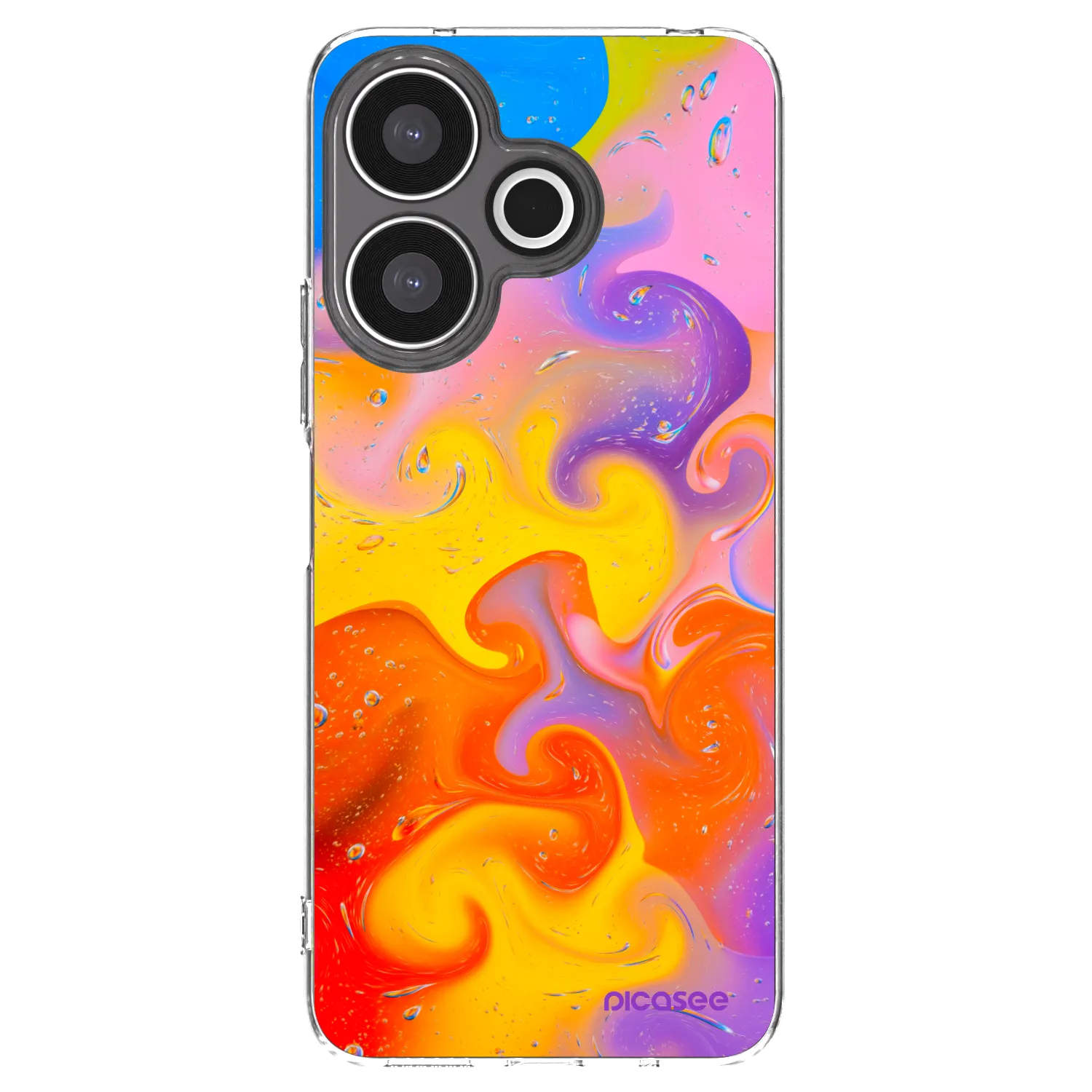 Picasee silikonový průhledný obal pro Xiaomi Redmi 13 4G - Bubbles