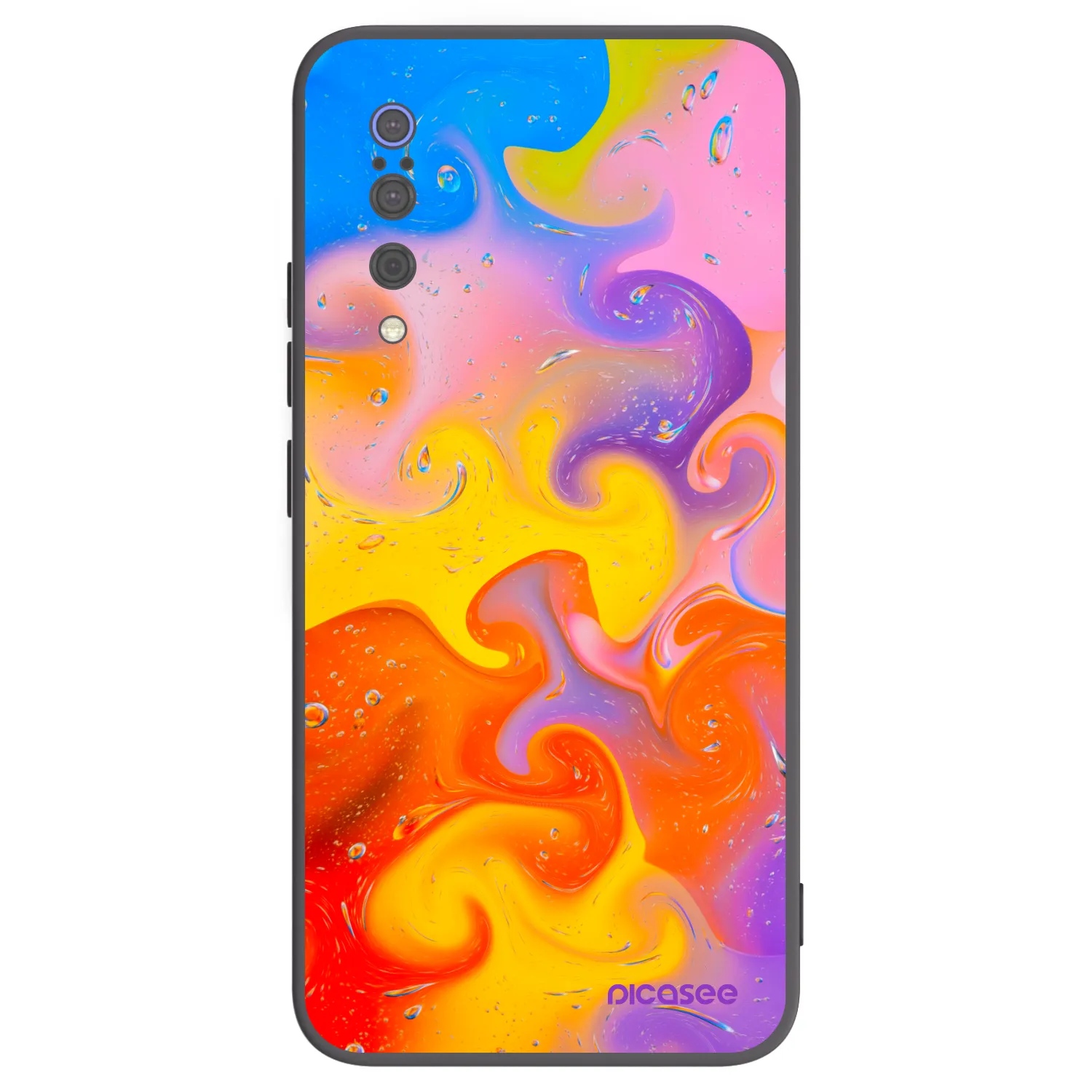 Picasee silikonový černý obal pro Xiaomi Mi 9 - Bubbles
