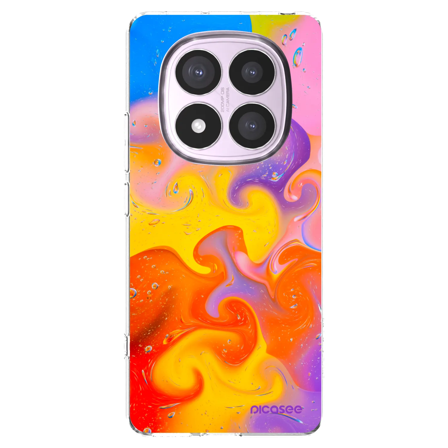Picasee silikonový průhledný obal pro Xiaomi Redmi Note 14 Pro 5G - Bubbles