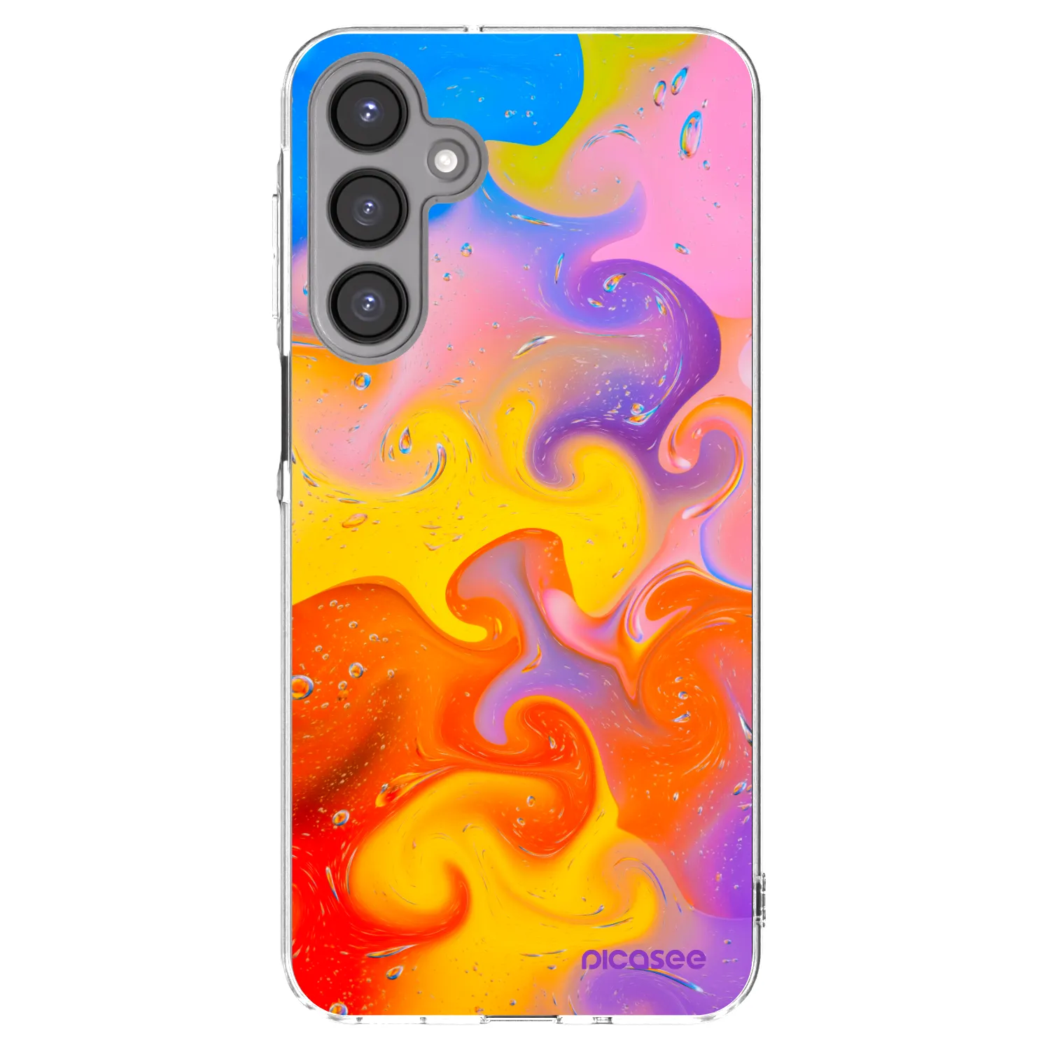 Picasee silikonový průhledný obal pro Samsung Galaxy A16 5G - Bubbles