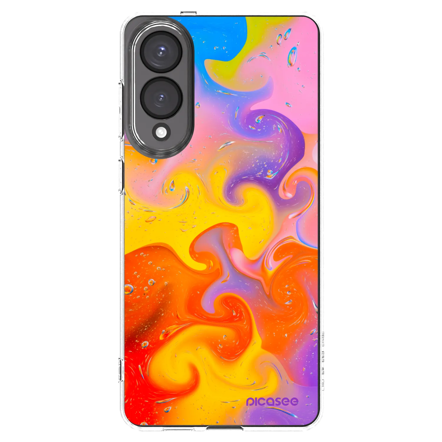 Picasee silikonový průhledný obal pro Samsung Galaxy S25 Edge 5G - Bubbles