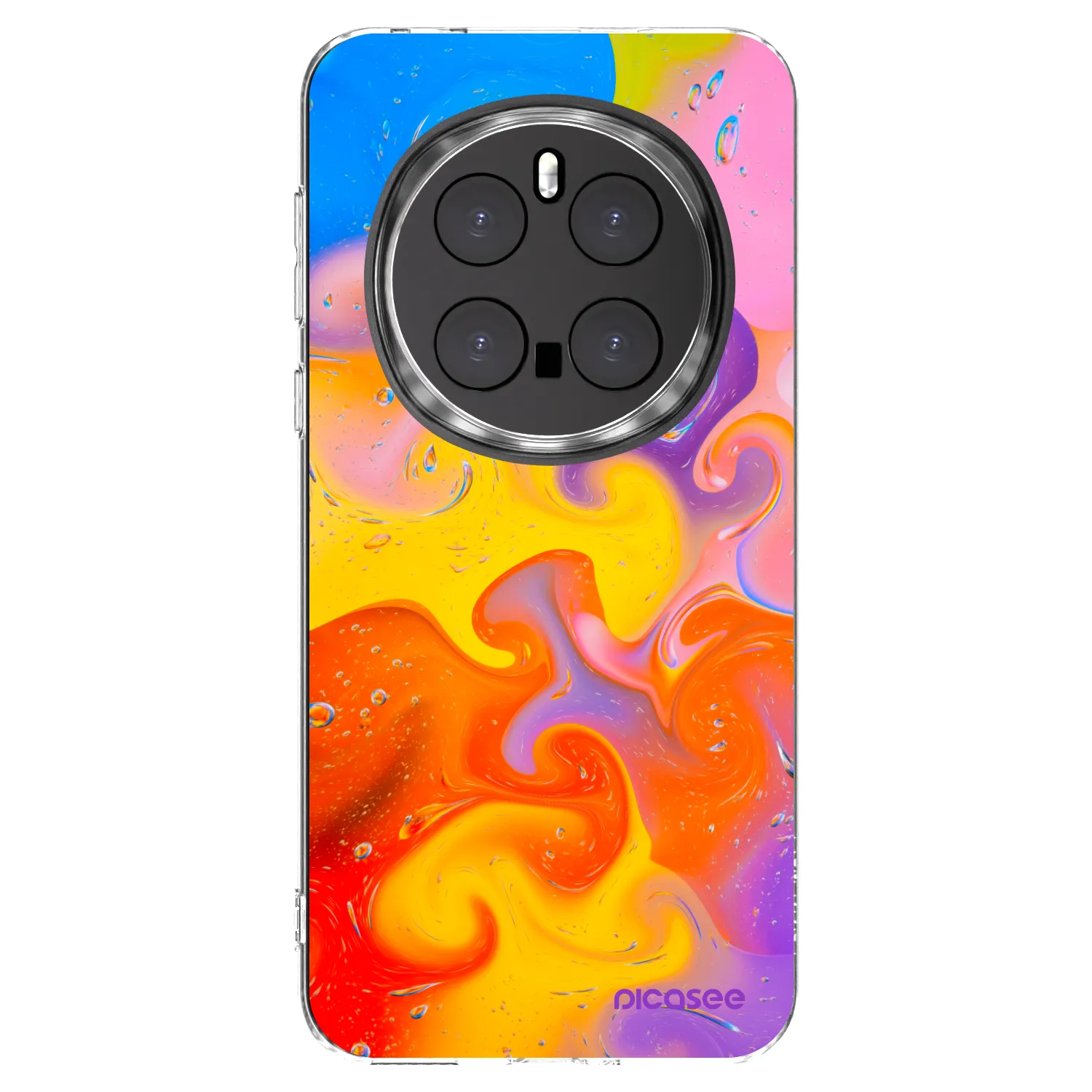 Picasee silikonový průhledný obal pro Honor Magic7 Pro 5G - Bubbles