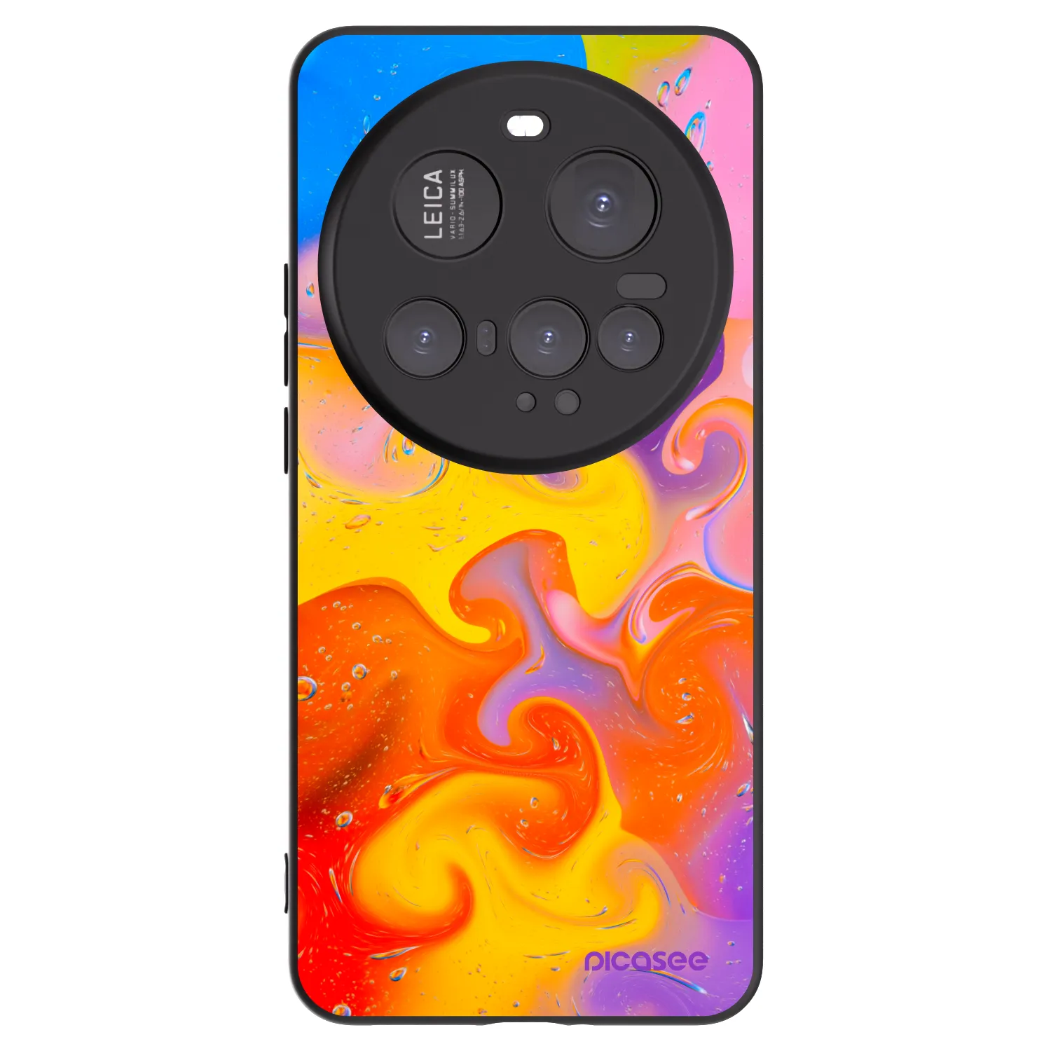 Picasee silikonový černý obal pro Xiaomi 15 Ultra - Bubbles