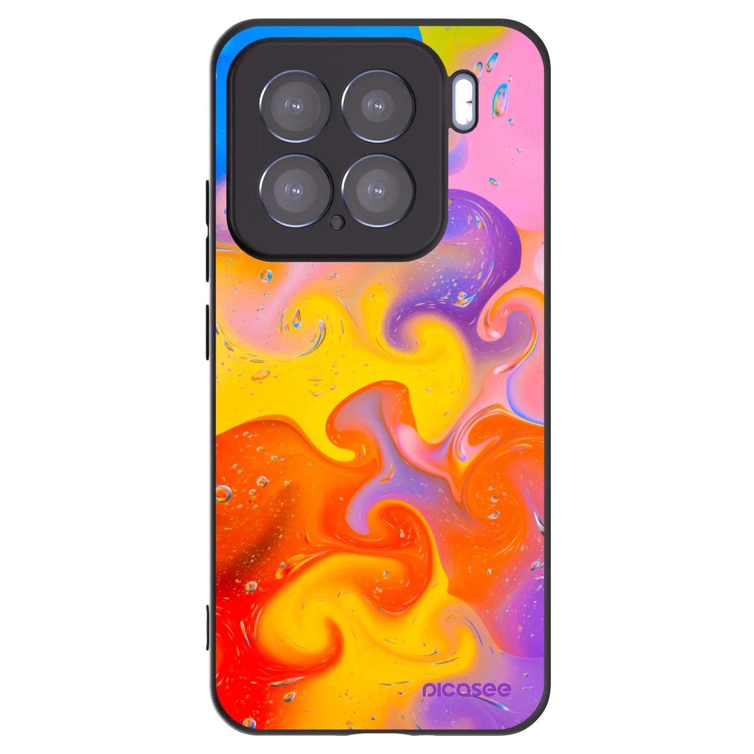 Picasee silikonový černý obal pro Xiaomi 15 - Bubbles