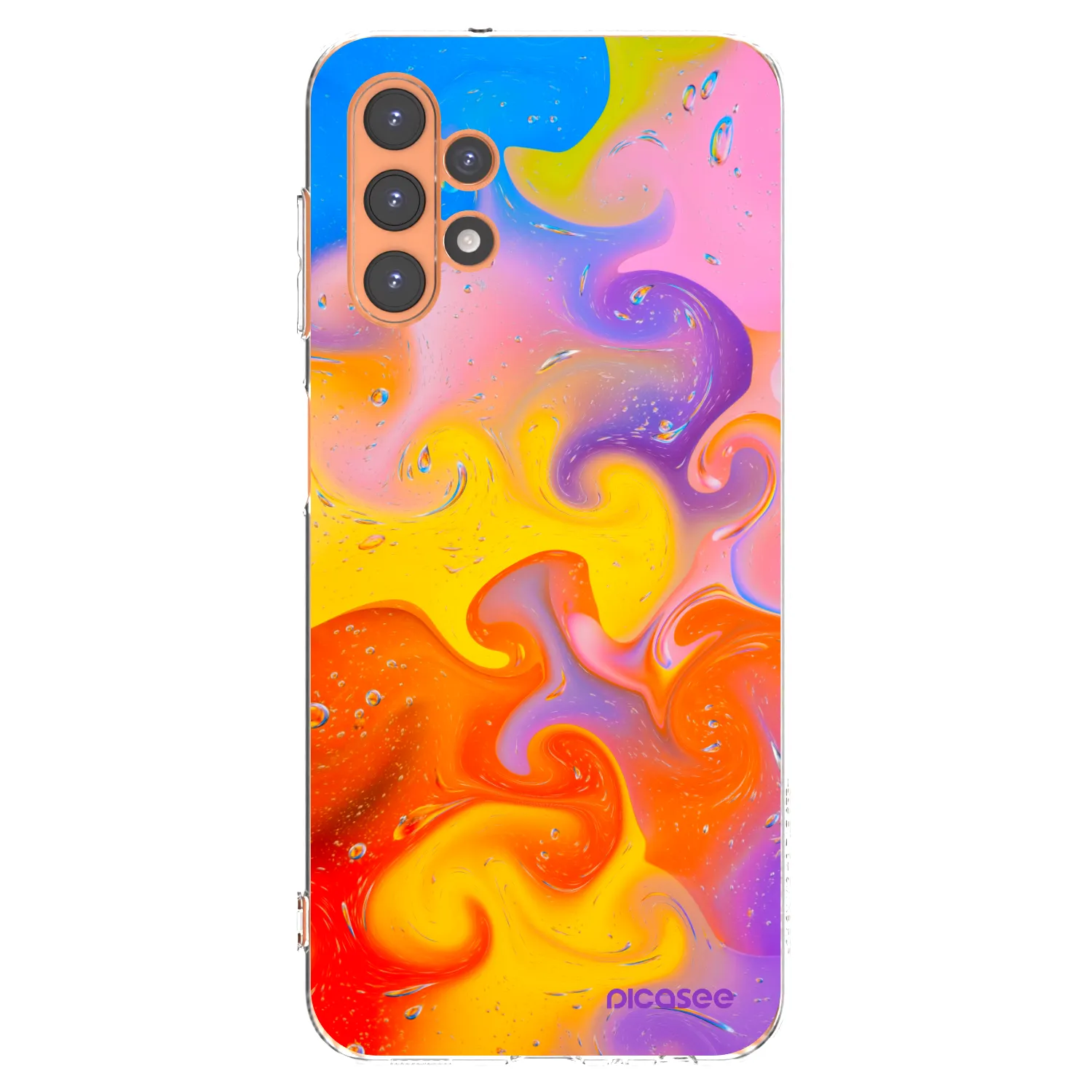 Picasee silikonový průhledný obal pro Samsung Galaxy A13 5G - Bubbles