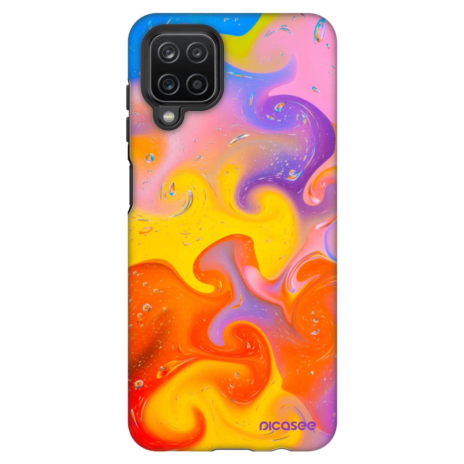 Picasee Fashion Case pro Samsung Galaxy A12 A125F - Bubbles