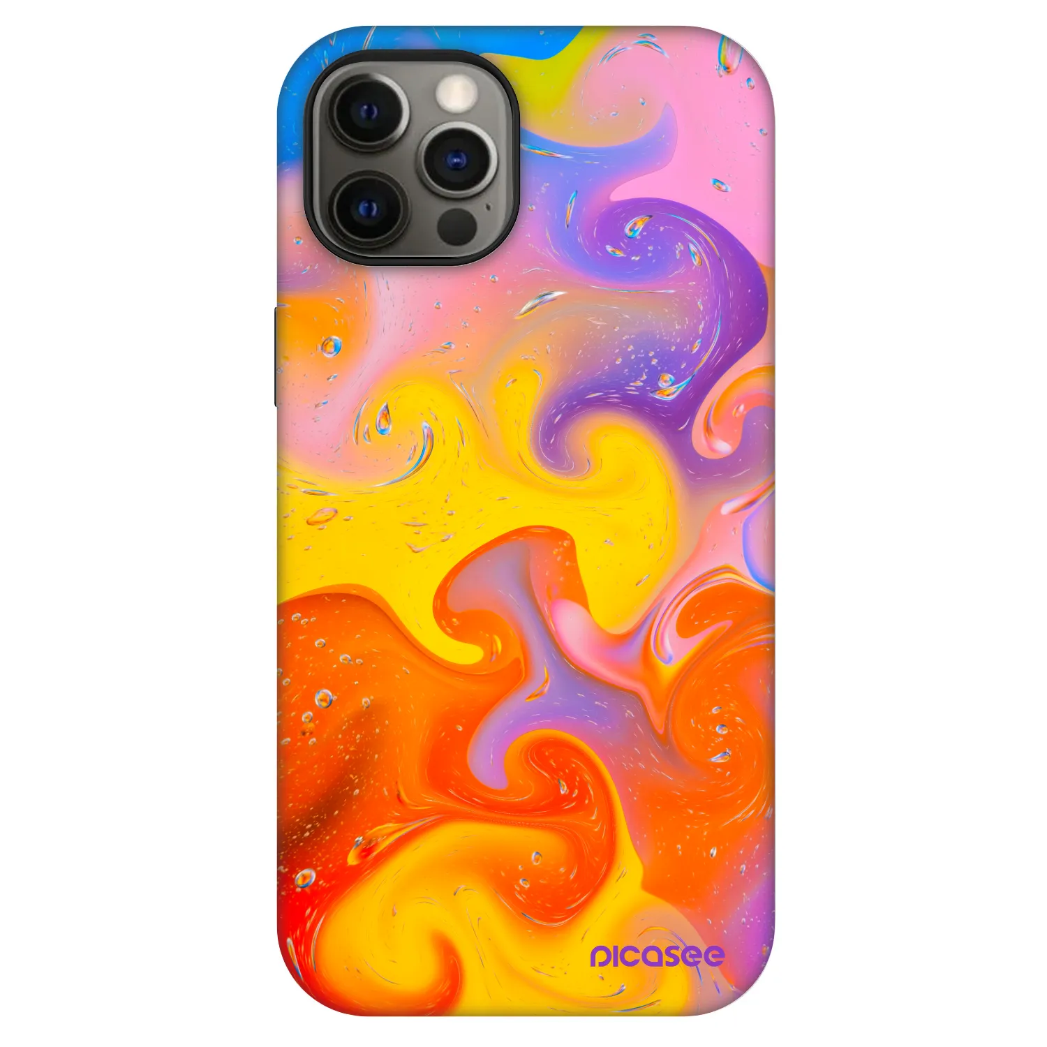 Picasee Fashion Case MagSafe Apple iPhone 12 - Bubbles