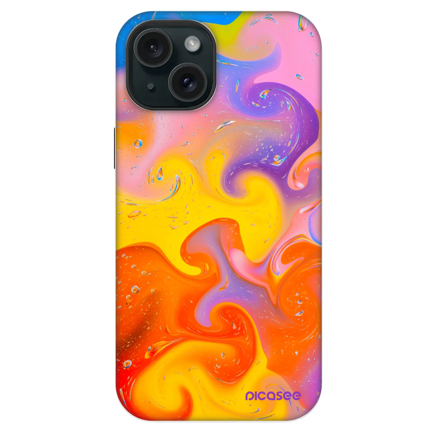 Picasee Fashion Case MagSafe Apple iPhone 14 - Bubbles