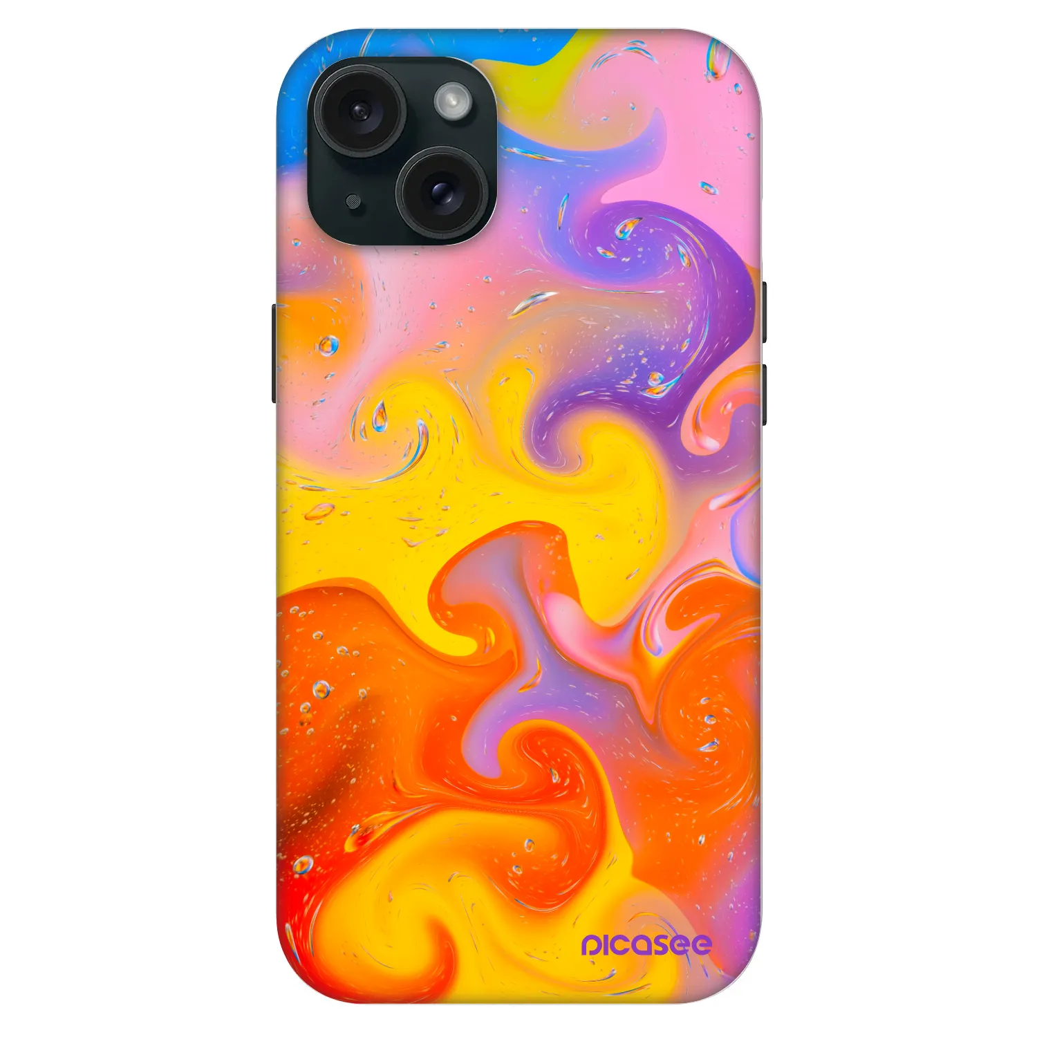 Picasee Fashion Case MagSafe Apple iPhone 15 Plus - Bubbles