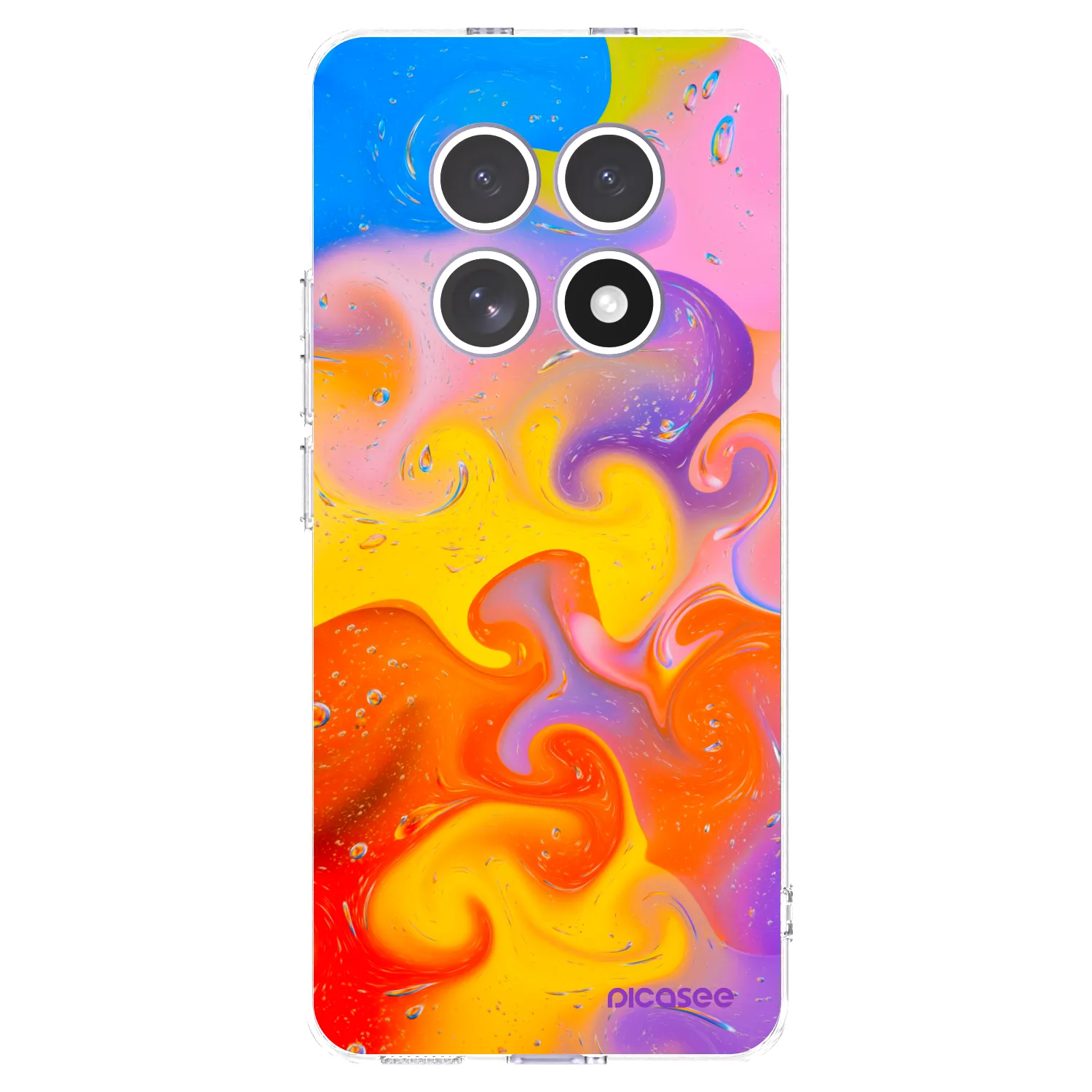 Picasee silikonový průhledný obal pro Xiaomi Redmi Note 15 - Bubbles