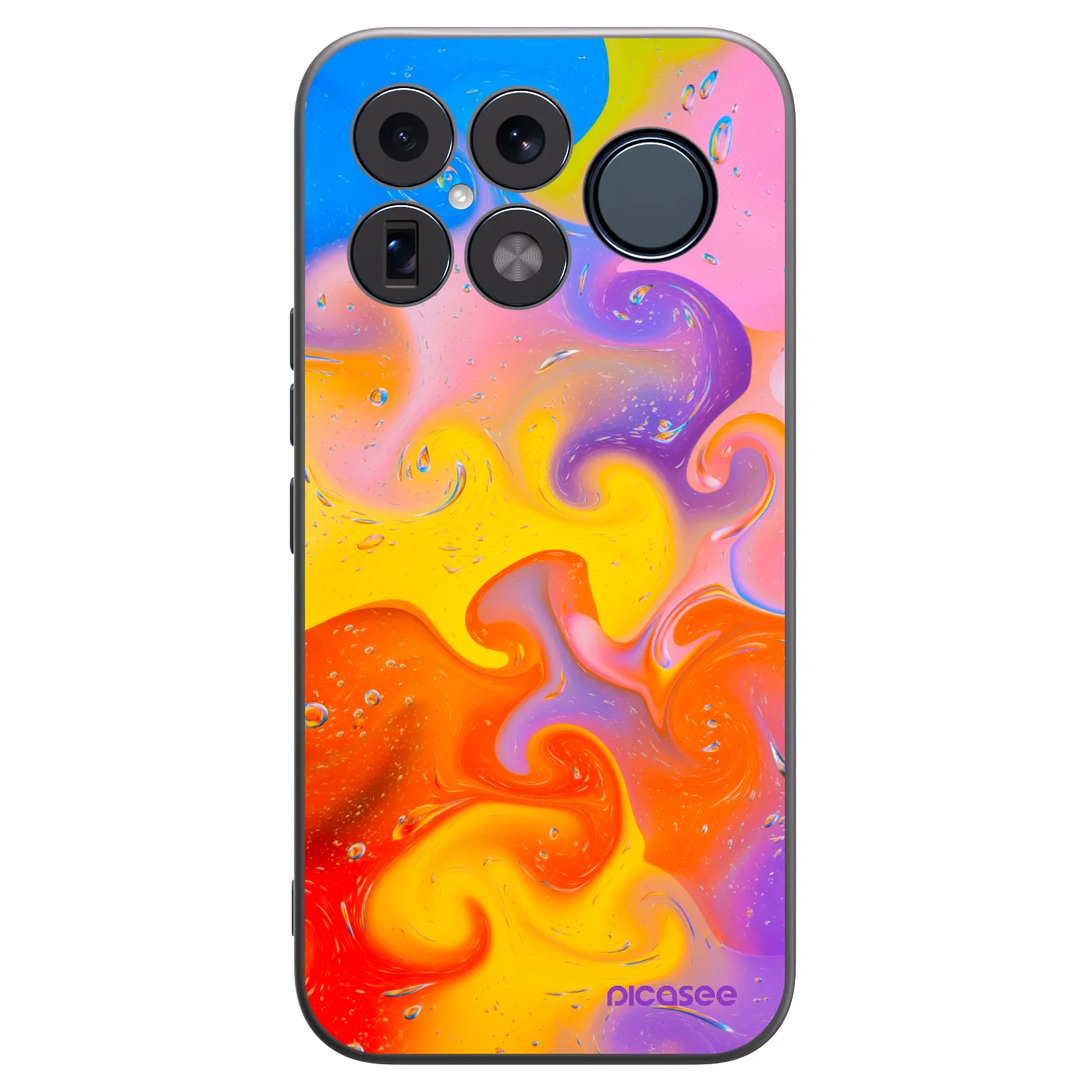 Picasee silikonový černý obal pro Xiaomi Poco F8 Ultra - Bubbles