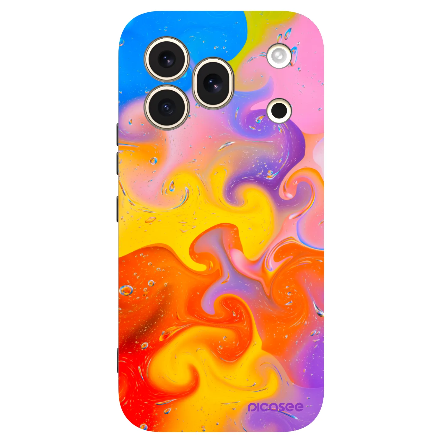 Picasee silikonový černý obal pro Honor 600 Pro - Bubbles
