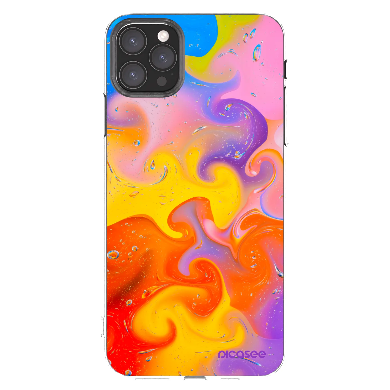 Picasee silikonový průhledný obal pro Apple iPhone 11 Pro Max - Bubbles