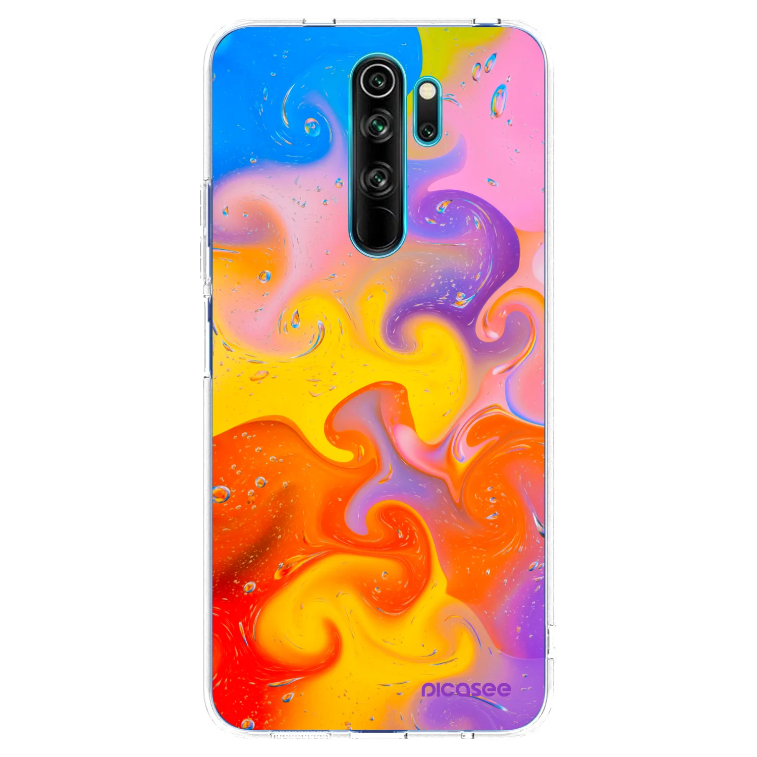 Picasee silikonový průhledný obal pro Xiaomi Redmi Note 8 Pro - Bubbles