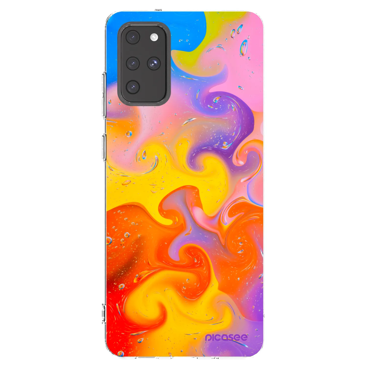 Picasee silikonový průhledný obal pro Samsung Galaxy S20+ G985F - Bubbles