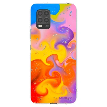 Picasee silikonový průhledný obal pro Xiaomi Mi 10 Lite - Bubbles