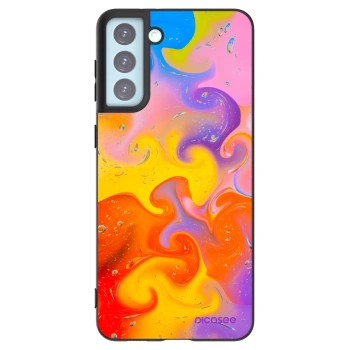 Picasee silikonový černý obal pro Samsung Galaxy S21+ 5G G996F - Bubbles