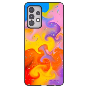 Picasee silikonový černý obal pro Samsung Galaxy A52 5G A525F - Bubbles