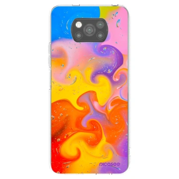 Picasee silikonový černý obal pro Xiaomi Poco X3 Pro - Bubbles